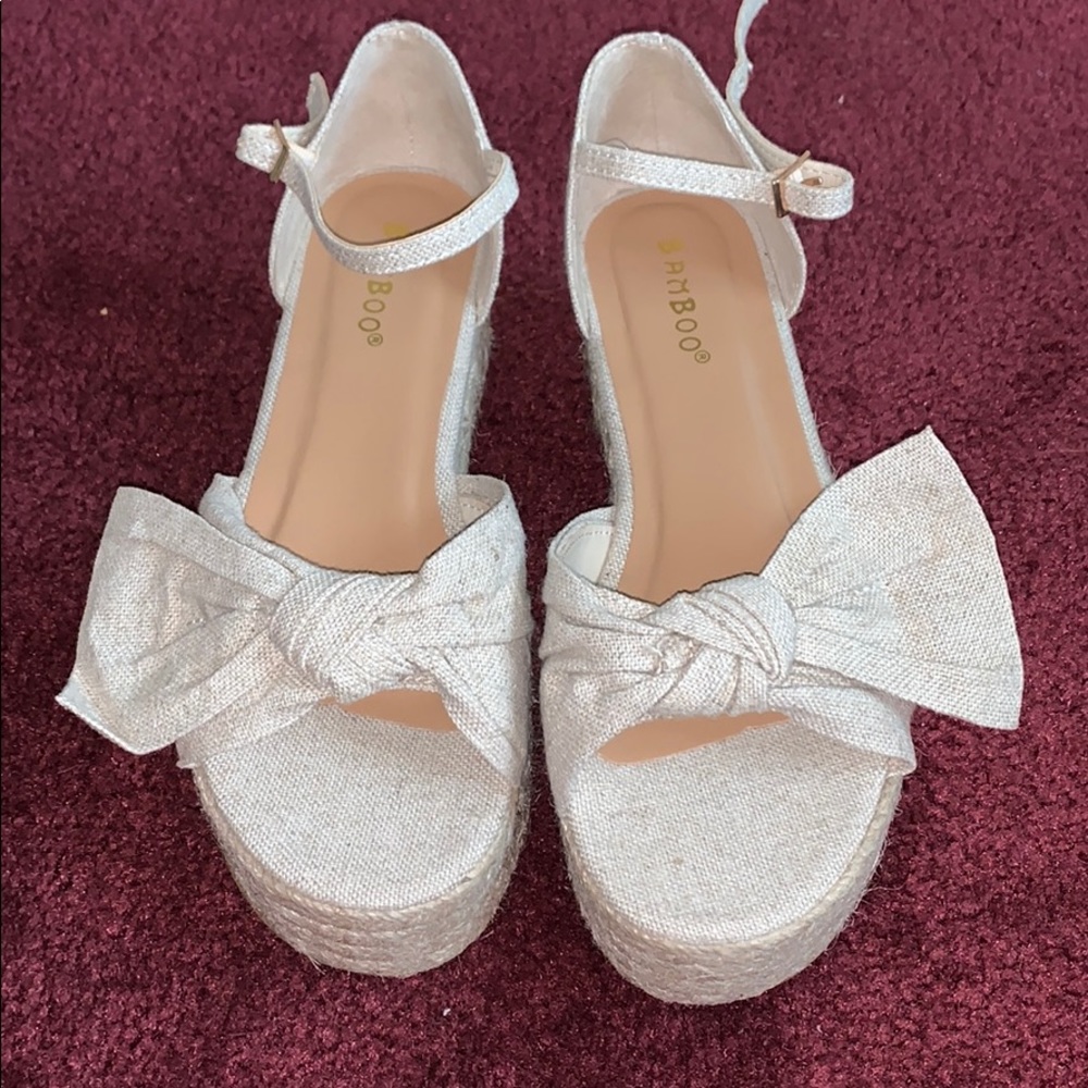Super cute platform wedges